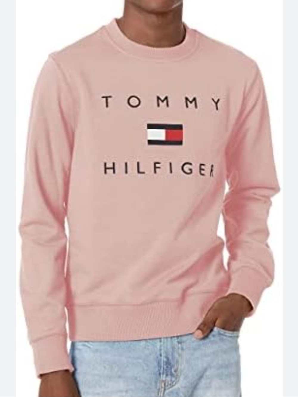 PINK TOMMY HILFIGER CREWNECK SIZE MEDIUM